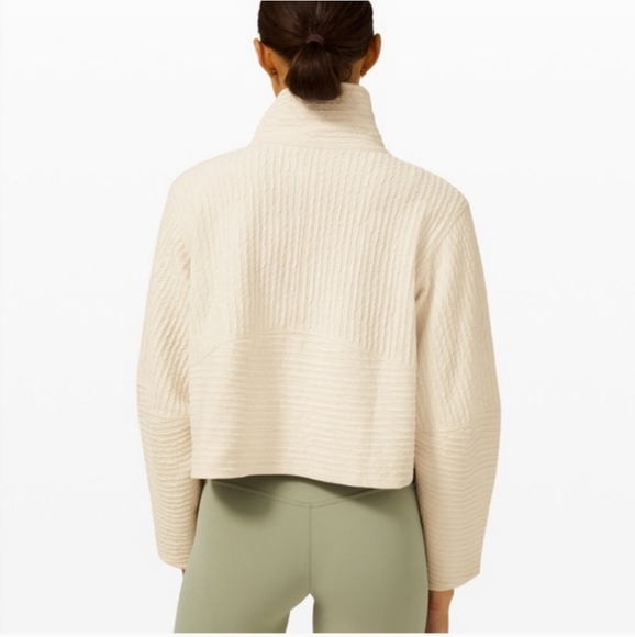 New Lululemon Textured Cropped Jacket Size M/L - Picture 4 of 14